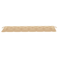 Thumbnail for Gartenbank-Auflage Beige 200x50x7 cm Stoff