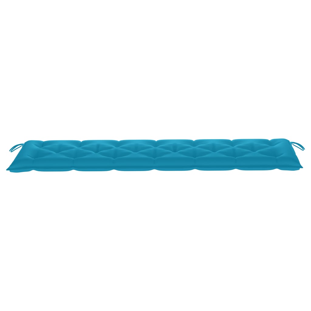 Gartenbank-Auflage Hellblau 200x50x7 cm Stoff