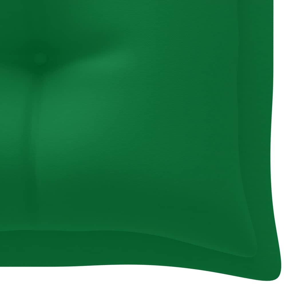 Gartenbank-Auflage Grün 200x50x7 cm Stoff