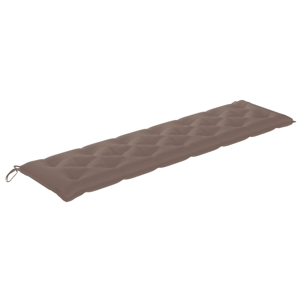 Gartenbank-Auflage Taupe 200x50x7 cm Stoff