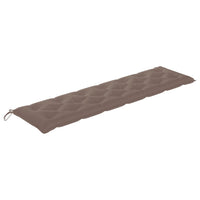 Thumbnail for Gartenbank-Auflage Taupe 200x50x7 cm Stoff