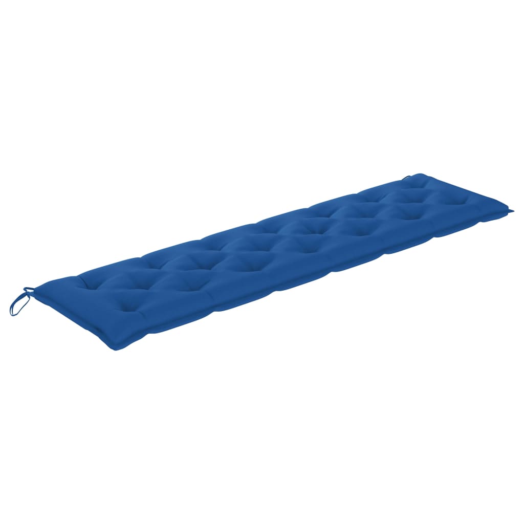Gartenbank-Auflage Blau 200x50x7 cm Stoff