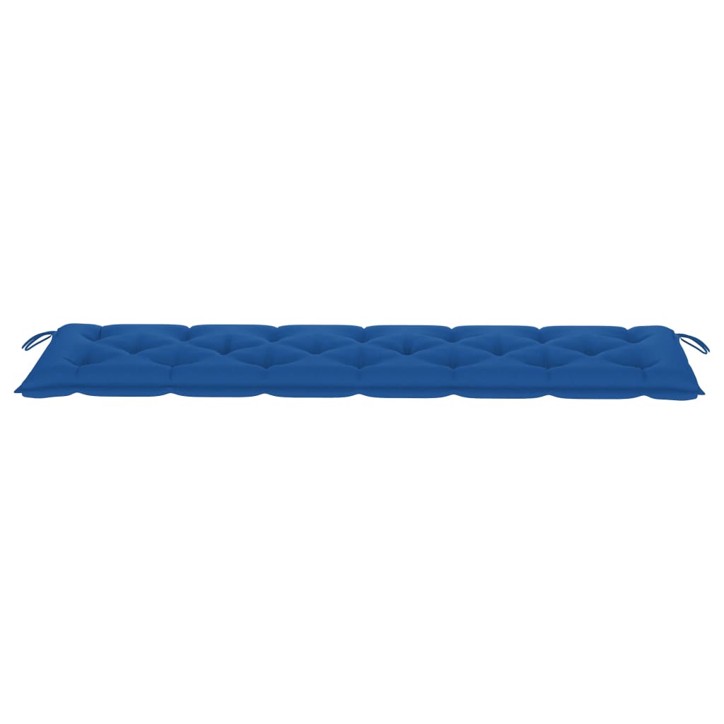 Gartenbank-Auflage Blau 200x50x7 cm Stoff