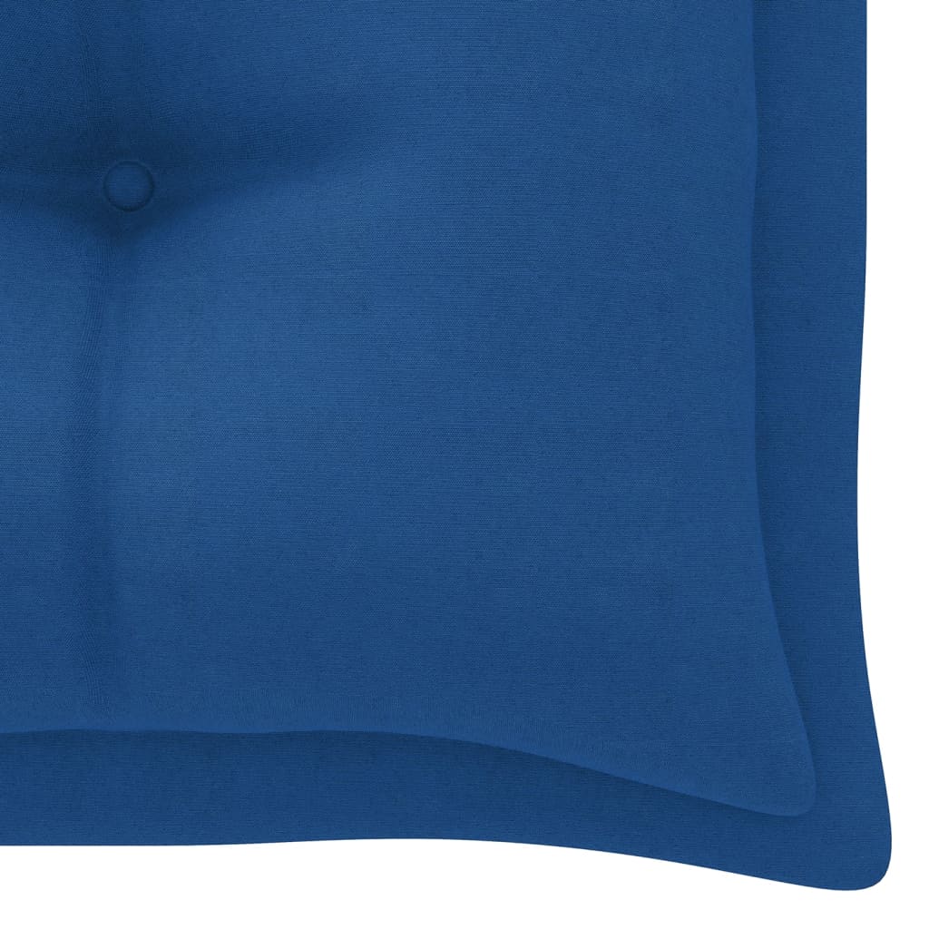Gartenbank-Auflage Blau 200x50x7 cm Stoff
