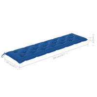 Thumbnail for Gartenbank-Auflage Blau 200x50x7 cm Stoff