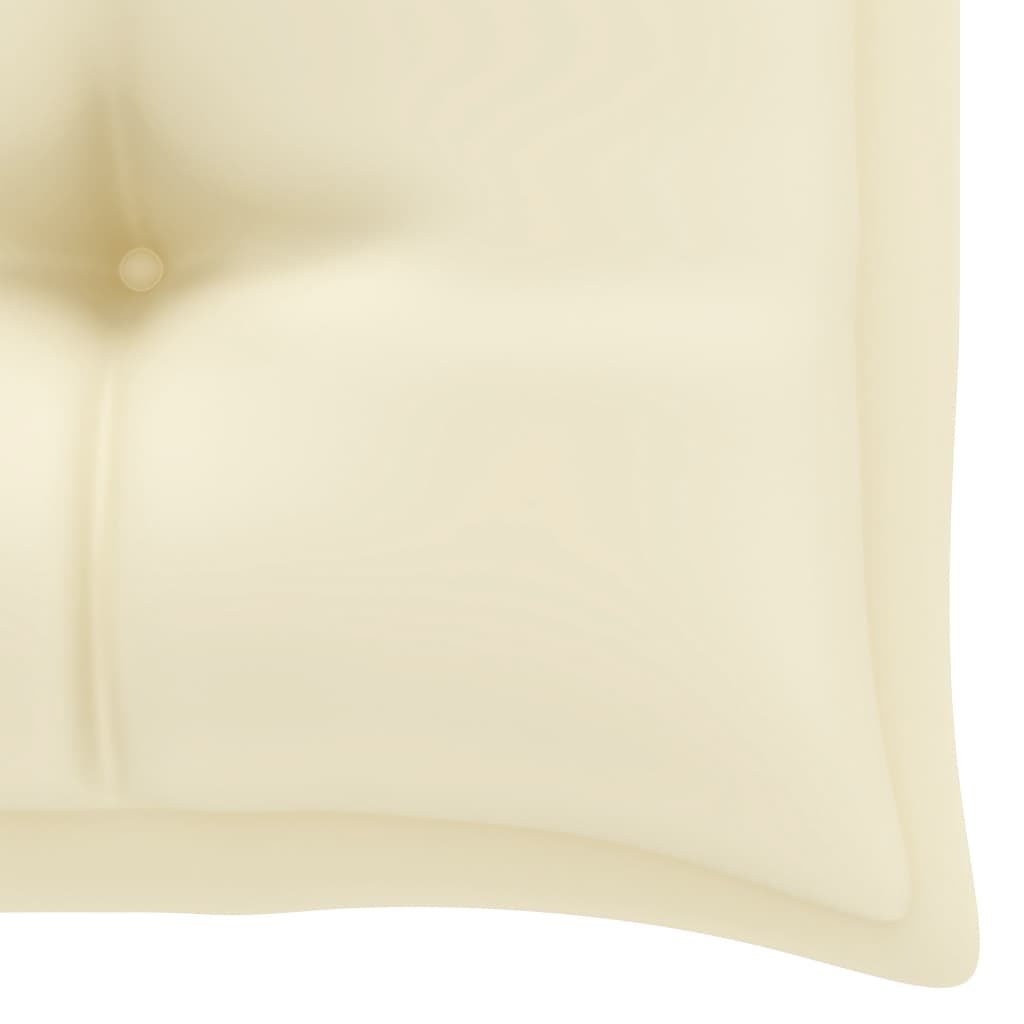 Auflage für Hollywoodschaukel Cremeweiß 100 cm Stoff