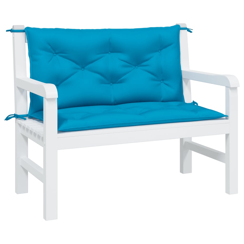 Gartenbank-Auflage Hellblau 100 cm Oxford-Gewebe