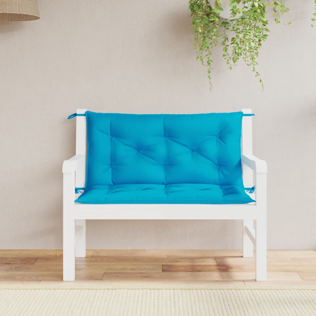 Gartenbank-Auflage Hellblau 100 cm Oxford-Gewebe