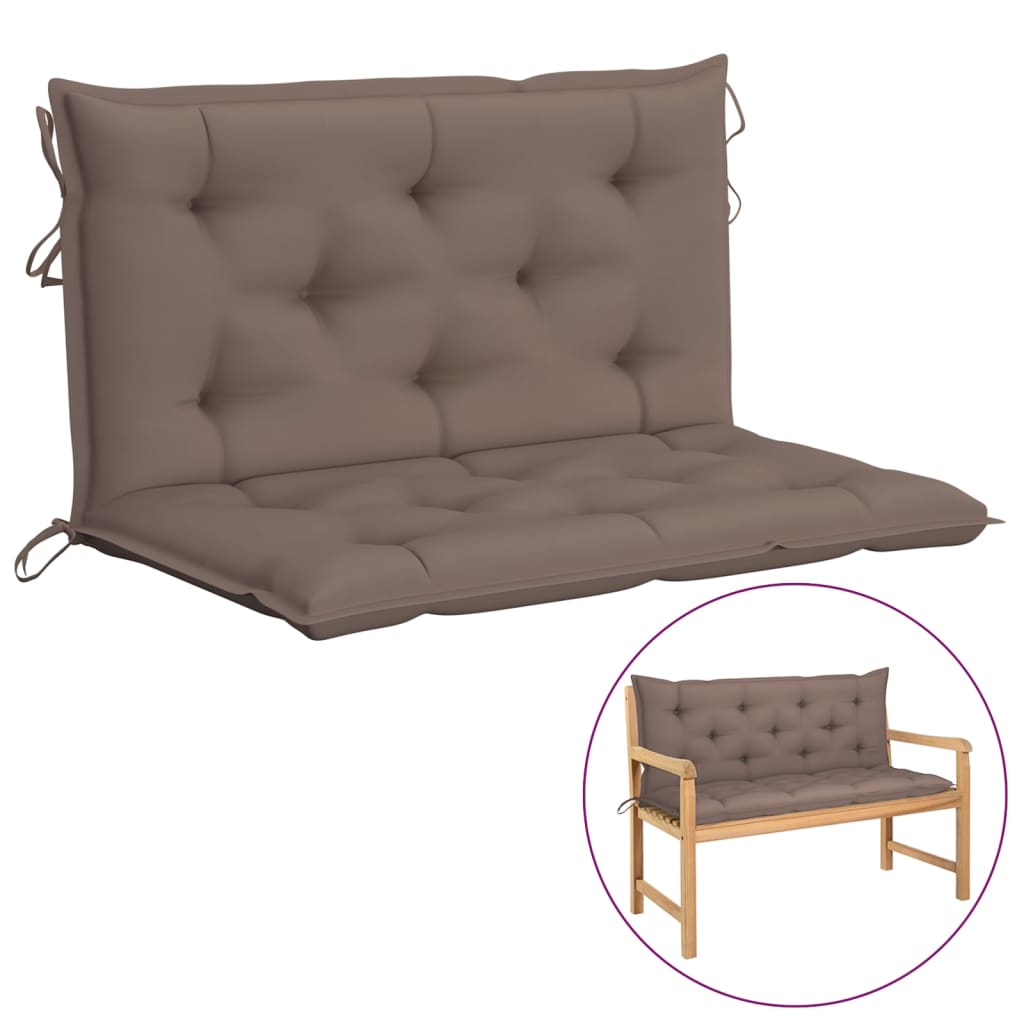 Auflage für Hollywoodschaukel Taupe 100 cm Stoff