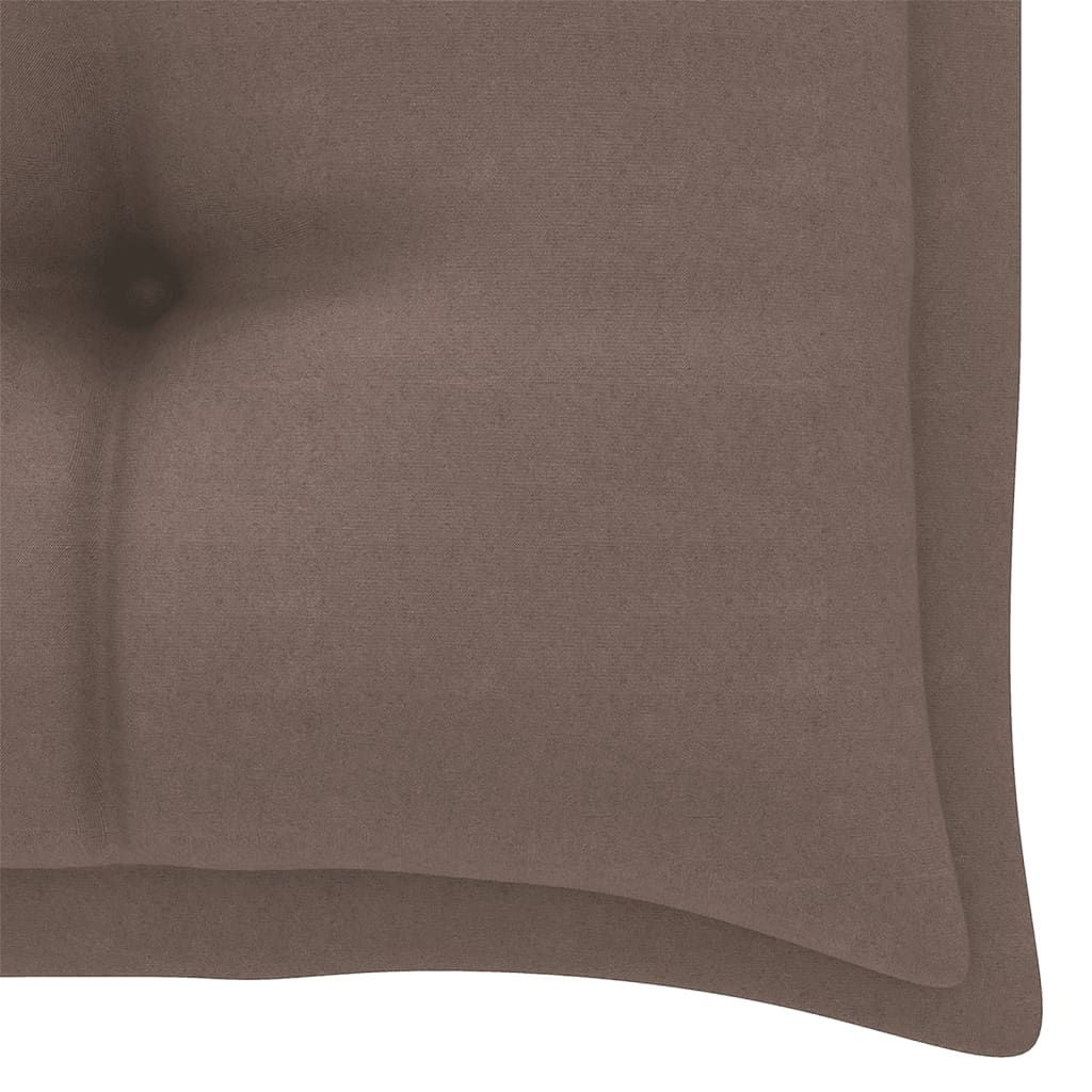 Auflage für Hollywoodschaukel Taupe 100 cm Stoff