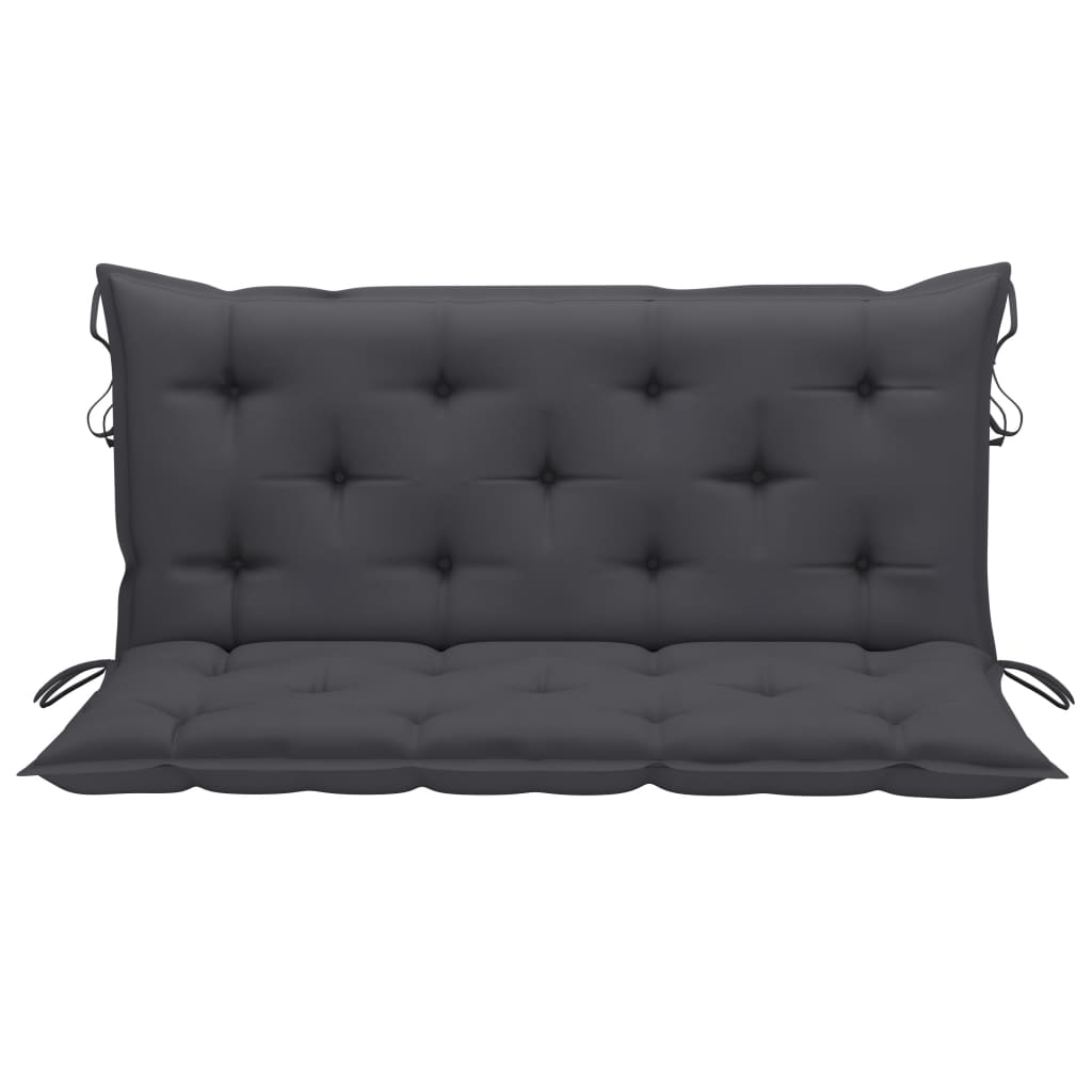 Auflage für Hollywoodschaukel Anthrazit 120 cm Stoff