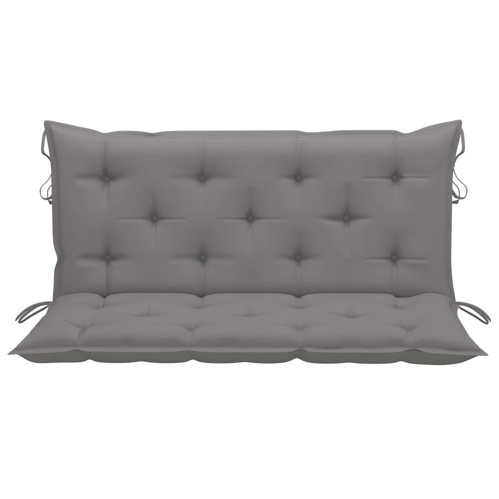 Auflage für Hollywoodschaukel Grau 120 cm Stoff