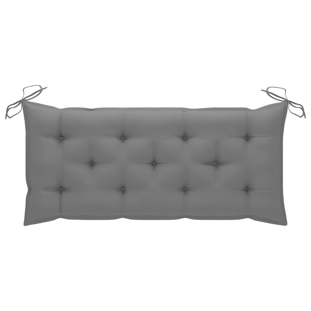 Auflage für Hollywoodschaukel Grau 120 cm Stoff