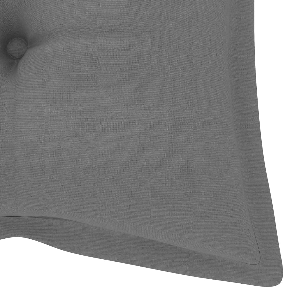 Auflage für Hollywoodschaukel Grau 120 cm Stoff