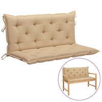 Thumbnail for Auflage für Hollywoodschaukel Beige 120 cm Stoff