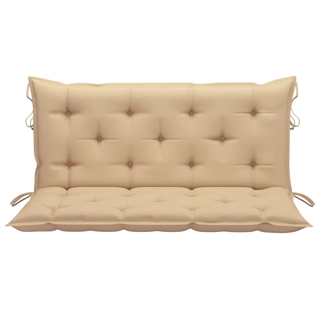 Auflage für Hollywoodschaukel Beige 120 cm Stoff