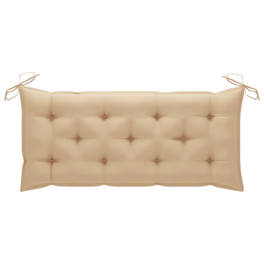 Auflage für Hollywoodschaukel Beige 120 cm Stoff