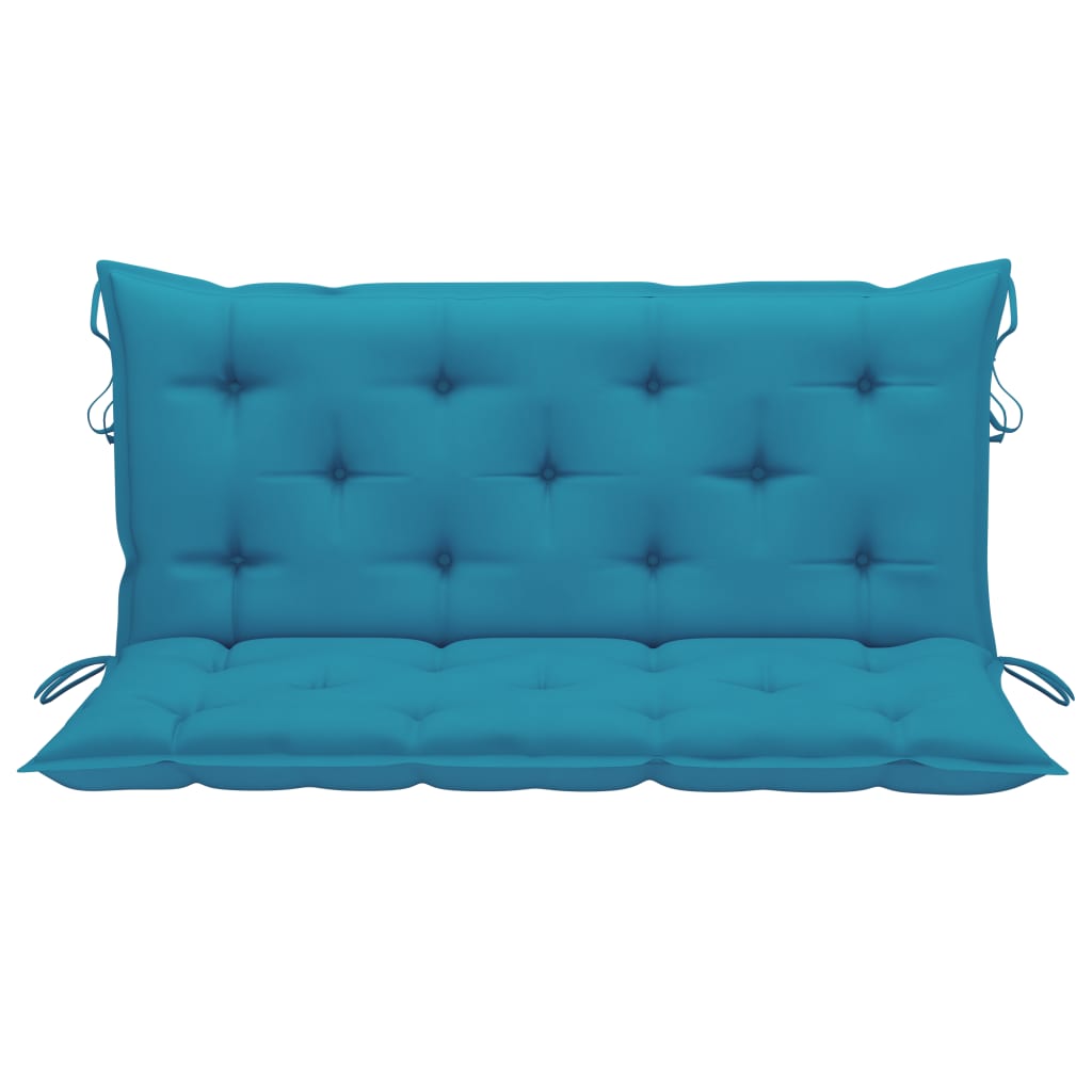 Auflage für Hollywoodschaukel Hellblau 120 cm Stoff