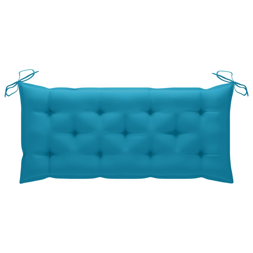 Auflage für Hollywoodschaukel Hellblau 120 cm Stoff