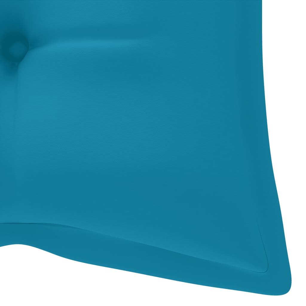Auflage für Hollywoodschaukel Hellblau 120 cm Stoff