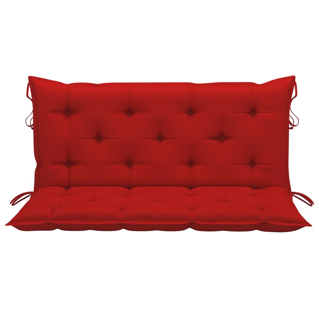 Auflage für Hollywoodschaukel Rot 120 cm Stoff