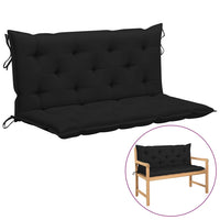 Thumbnail for Auflage für Hollywoodschaukel Schwarz 120 cm Stoff