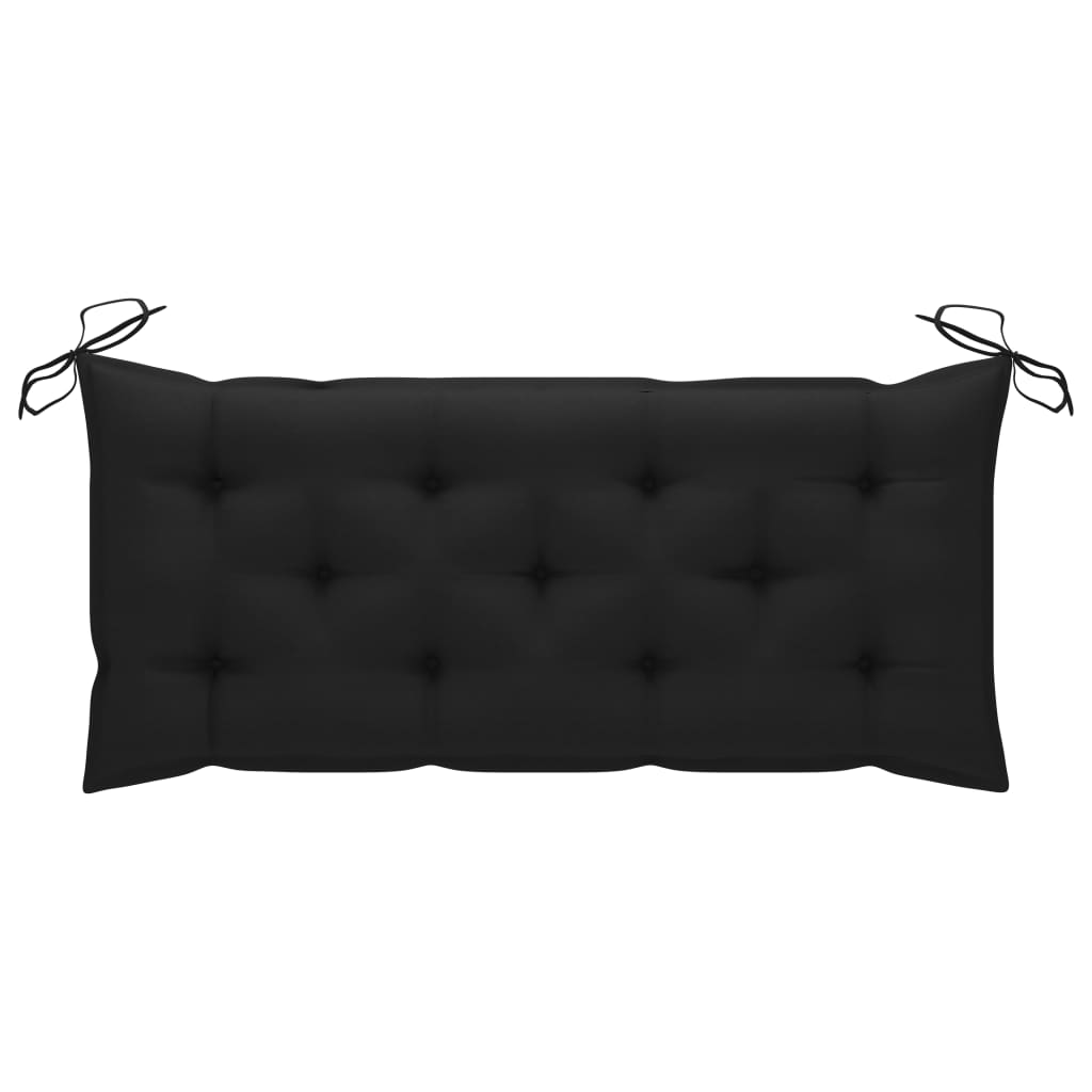 Auflage für Hollywoodschaukel Schwarz 120 cm Stoff