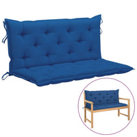 Thumbnail for Auflage für Hollywoodschaukel Blau 120 cm Stoff