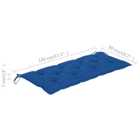 Thumbnail for Auflage für Hollywoodschaukel Blau 120 cm Stoff