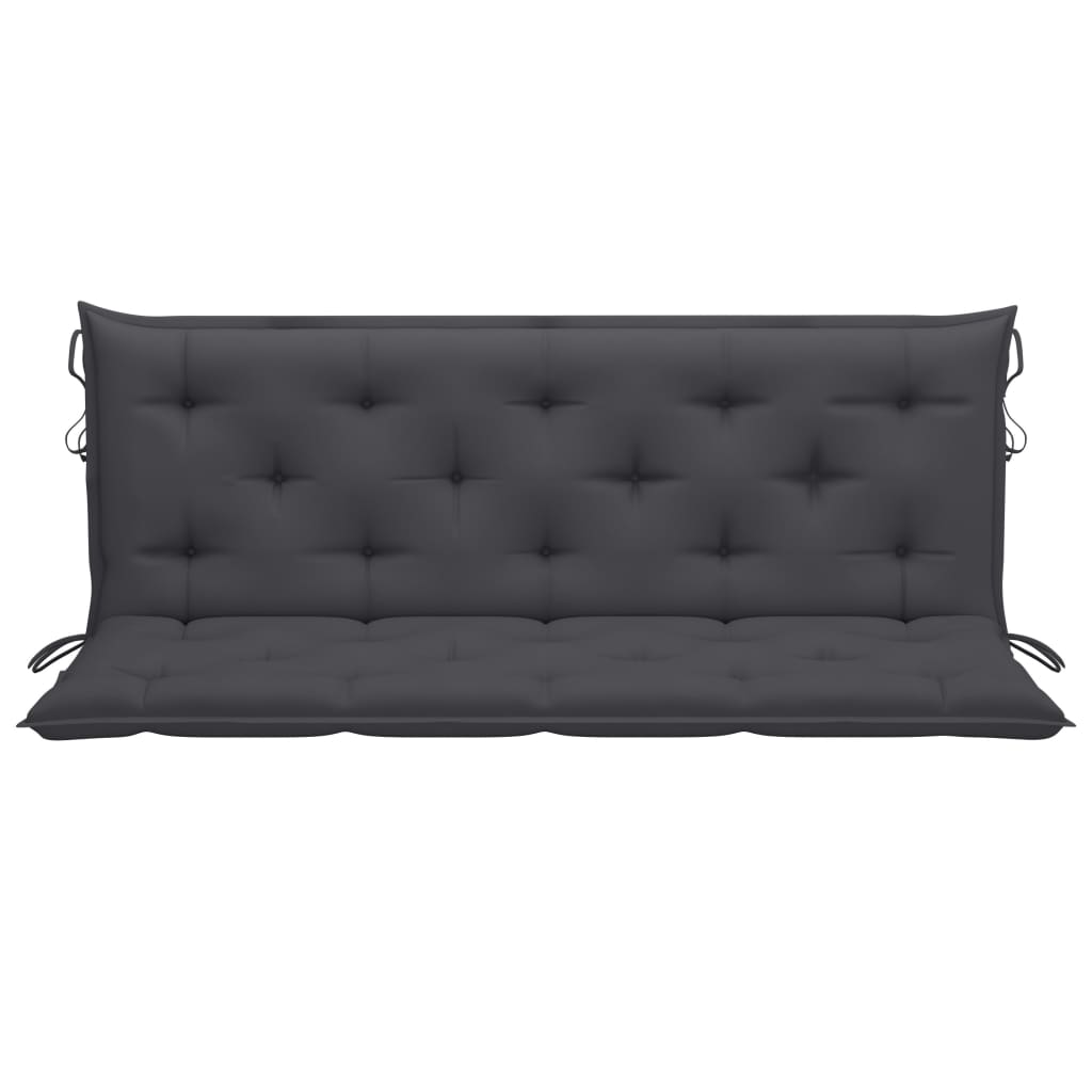 Auflage für Hollywoodschaukel Anthrazit 150 cm Stoff