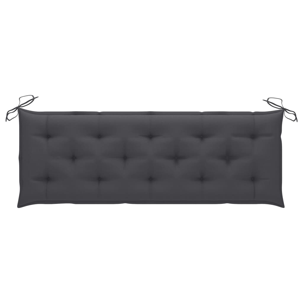 Auflage für Hollywoodschaukel Anthrazit 150 cm Stoff