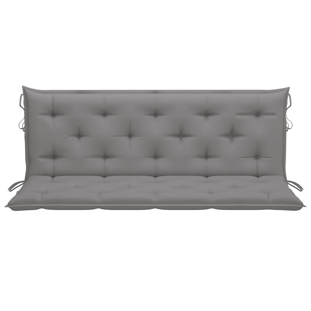Auflage für Hollywoodschaukel Grau 150 cm Stoff