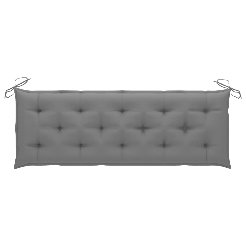 Auflage für Hollywoodschaukel Grau 150 cm Stoff