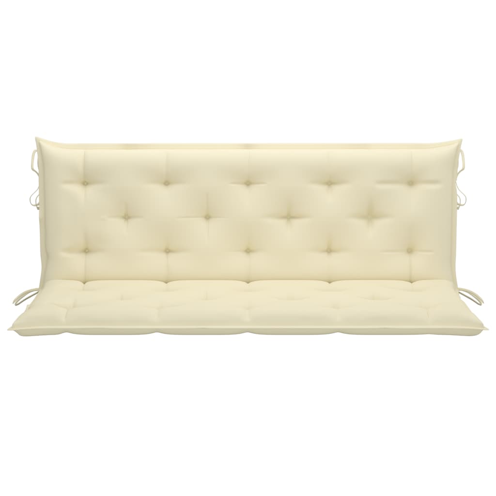 Auflage für Hollywoodschaukel Cremeweiß 150 cm Stoff