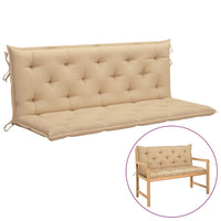 Thumbnail for Auflage für Hollywoodschaukel Beige 150 cm Stoff
