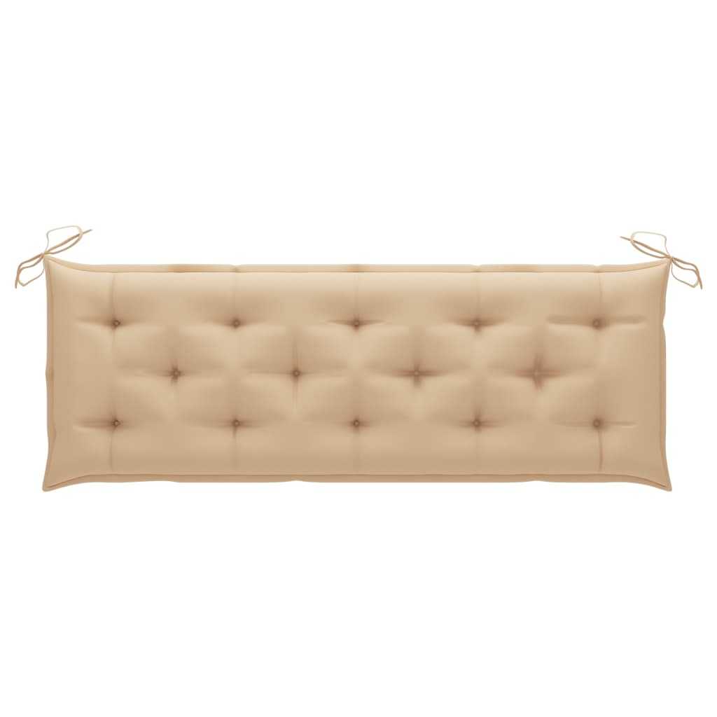 Auflage für Hollywoodschaukel Beige 150 cm Stoff