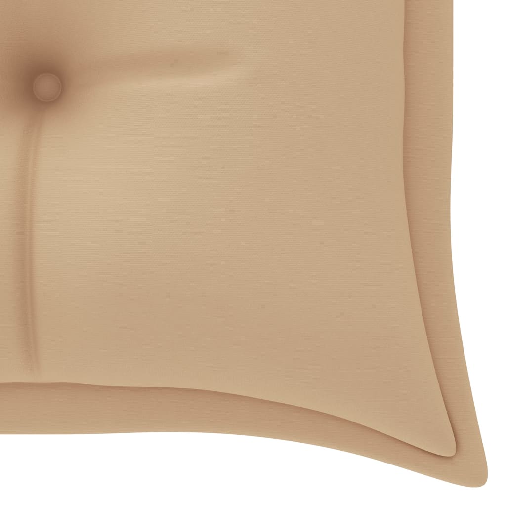 Auflage für Hollywoodschaukel Beige 150 cm Stoff