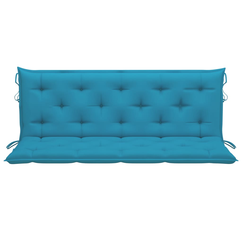 Auflage für Hollywoodschaukel Hellblau 150 cm Stoff