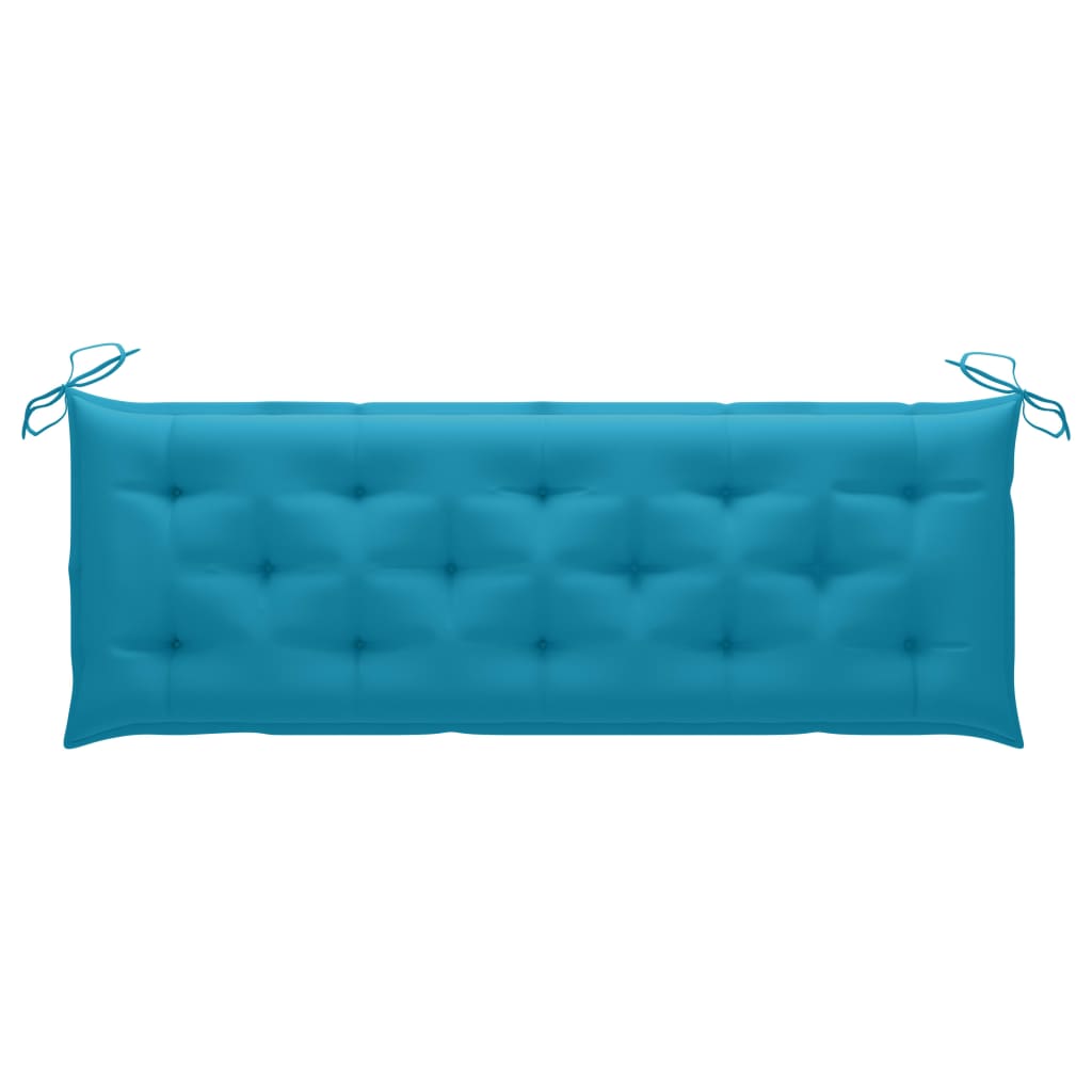 Auflage für Hollywoodschaukel Hellblau 150 cm Stoff