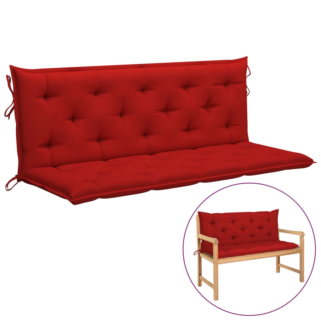Auflage für Hollywoodschaukel Rot 150 cm Stoff
