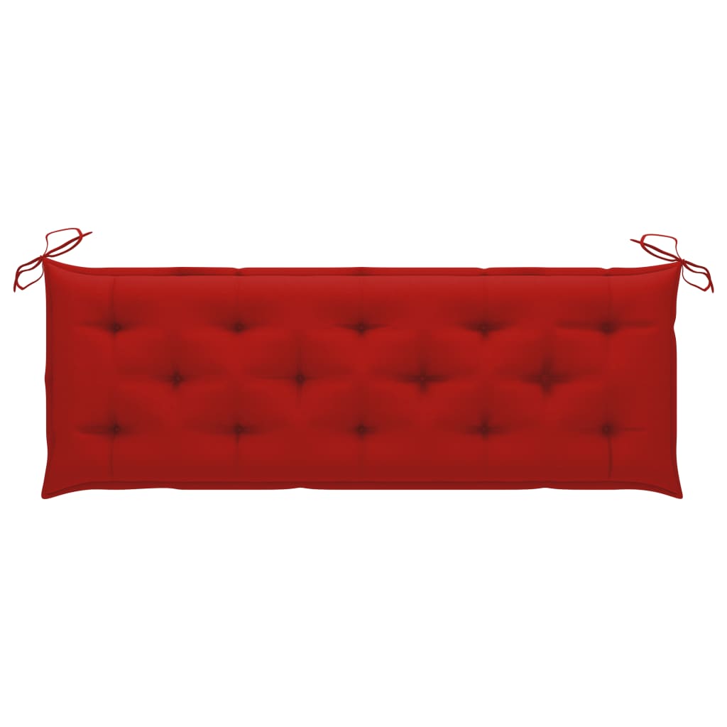 Auflage für Hollywoodschaukel Rot 150 cm Stoff