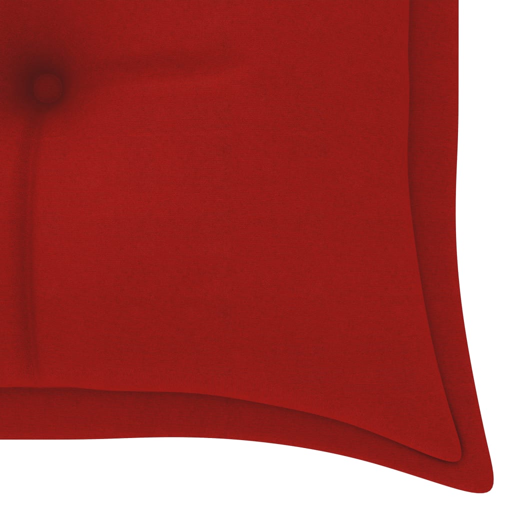 Auflage für Hollywoodschaukel Rot 150 cm Stoff