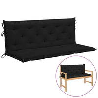 Thumbnail for Auflage für Hollywoodschaukel Schwarz 150 cm Stoff