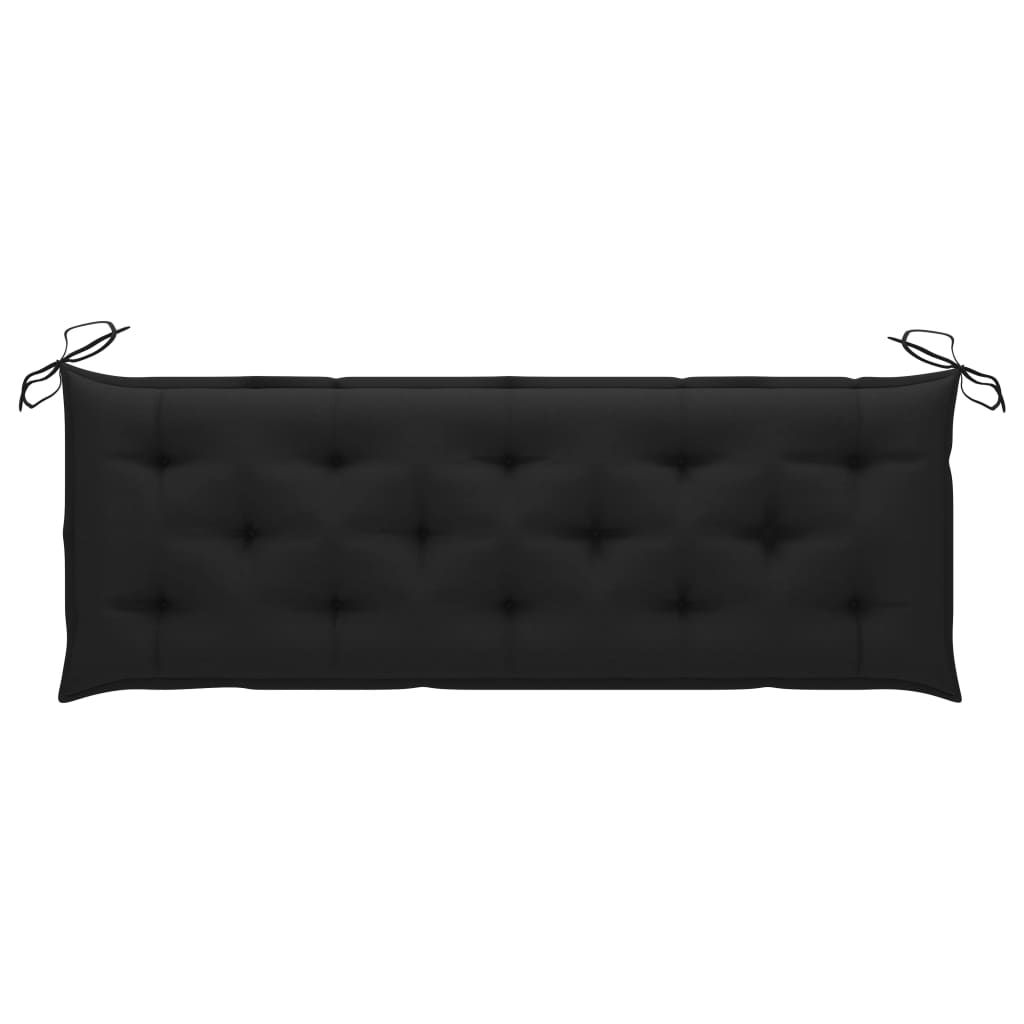 Auflage für Hollywoodschaukel Schwarz 150 cm Stoff
