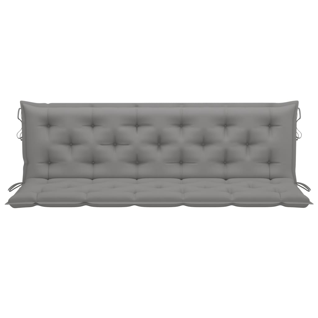 Auflage für Hollywoodschaukel Grau 180 cm Stoff