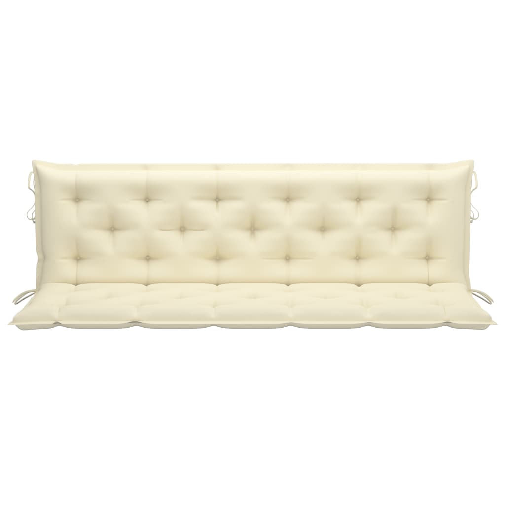 Auflage für Hollywoodschaukel Cremeweiß 180 cm Stoff