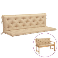 Thumbnail for Auflage für Hollywoodschaukel Beige 180 cm Stoff