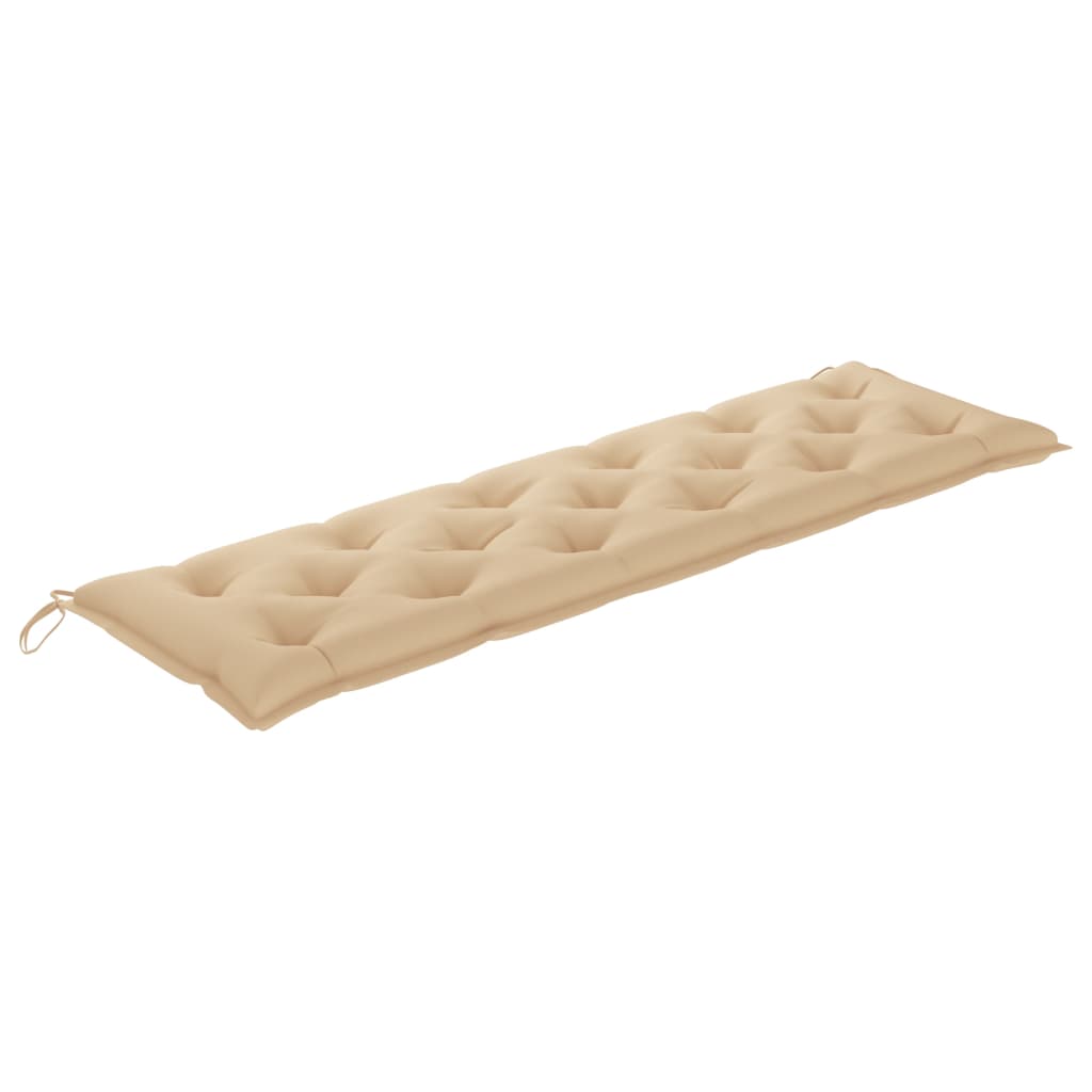 Auflage für Hollywoodschaukel Beige 180 cm Stoff