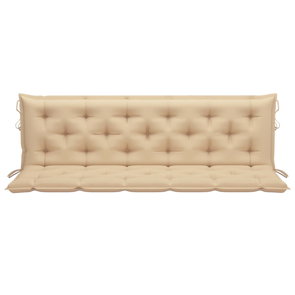 Auflage für Hollywoodschaukel Beige 180 cm Stoff