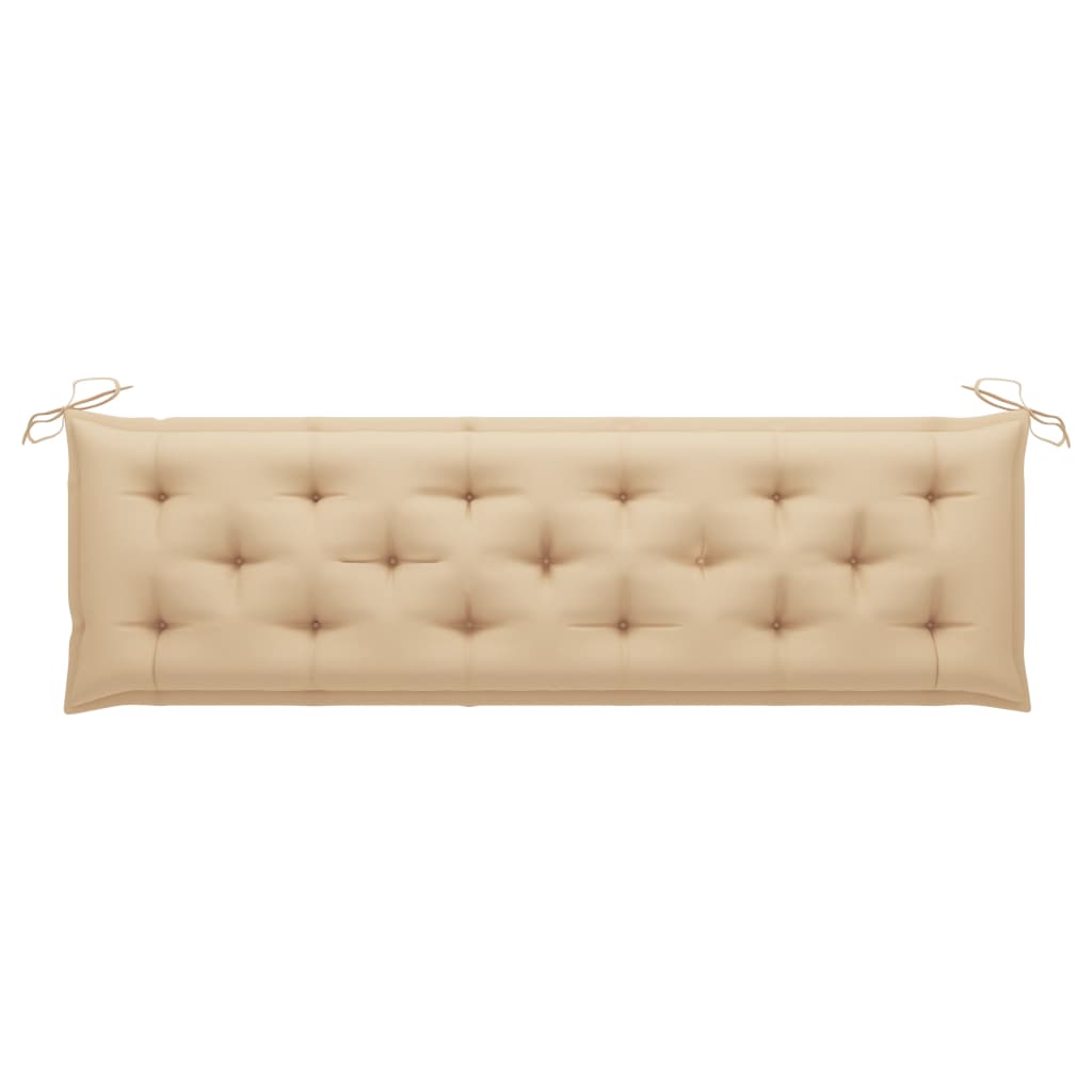 Auflage für Hollywoodschaukel Beige 180 cm Stoff